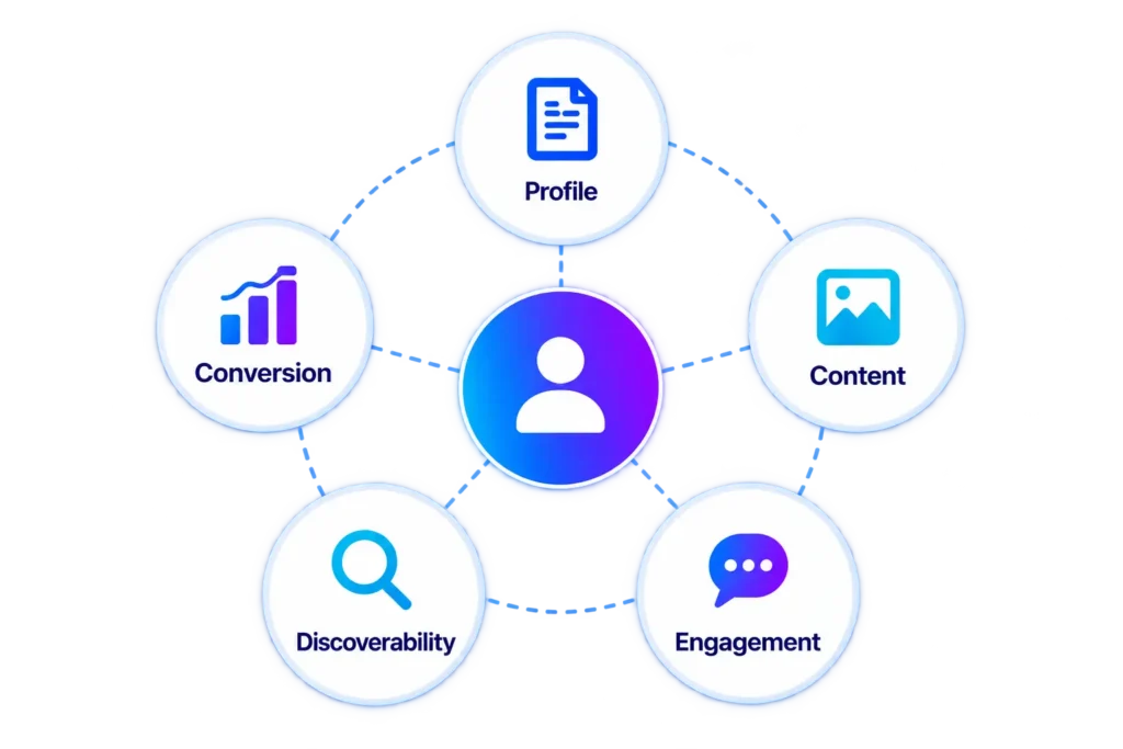 five node user experience infographic